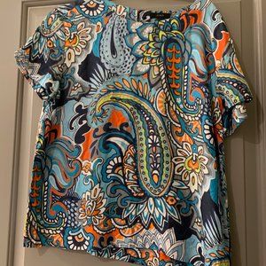 JCrew Paisley Blouse